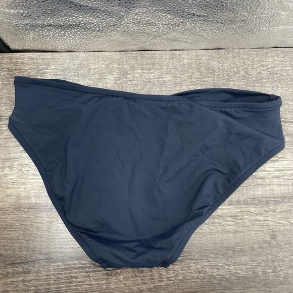 SEAFOLLY Collective Size 6 Swimsuit Bottom Twist Band Hipster Navy Blue Bikini - Picture 5 of 5